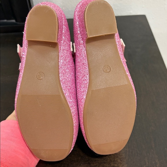 New! Glittery Pink Mary Jane Shoes for Kids size 13 - Picture 2 of 5